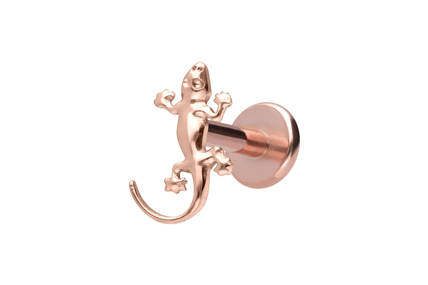 Titan Labret Piercing mit Innengewinde GECKO